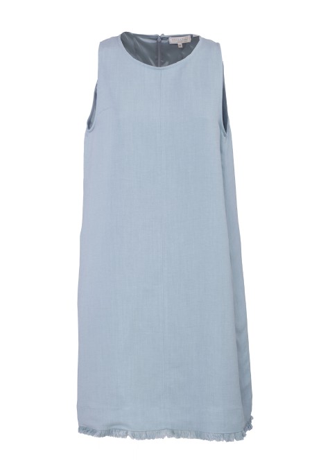 Shop ANTONELLI  Dress: Antonelli "Milton" dress.
Round neckline.
Sleeveless.
Zip closure on the back.
Composition: 73% viscose, 27% linen.
Made in Italy.. MILTON L6588 935-722